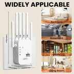 Outdoor WiFi Extender Long-Range Coverage & Weather-Resistant