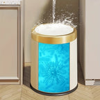 Oval Trash Can Press Lid & Double Inner Bin