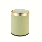 Oval Trash Can Press Lid & Double Inner Bin