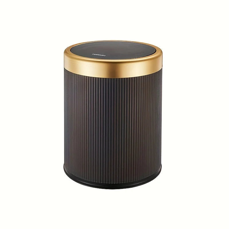 Oval Trash Can Press Lid & Double Inner Bin