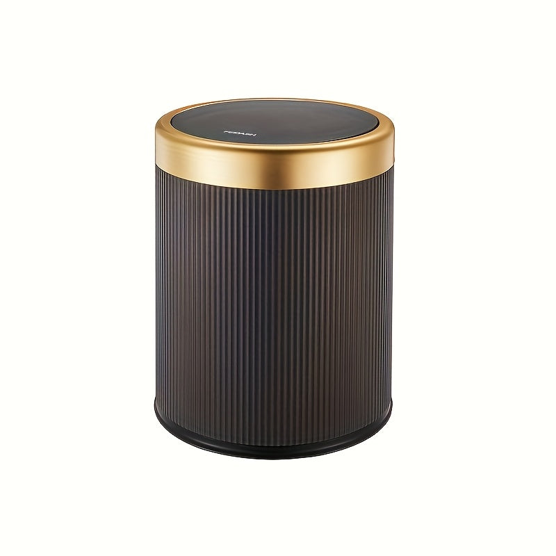 Oval Waste Bin Touchless Lid Sealed Inner Bucket