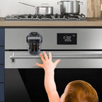 Oven Lock Double-Button 180° Rotating Heat-Resistant Self-Adhesive