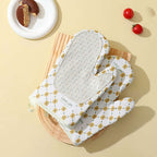 Oven Mitts Heat-Resistant 572°F Cotton & Silicone Anti-Slip