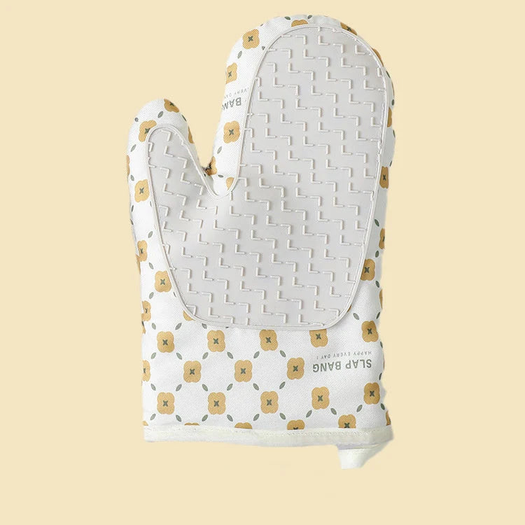 Oven Mitts Heat-Resistant 572°F Cotton & Silicone Anti-Slip