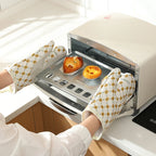 Oven Mitts Heat-Resistant 572°F Cotton & Silicone Anti-Slip