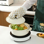 Oven Mitts Heat-Resistant 572°F Cotton & Silicone Anti-Slip