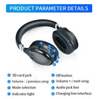 Over-Ear Headphones Bluetooth 4.2 Foldable Cushioned Earcups