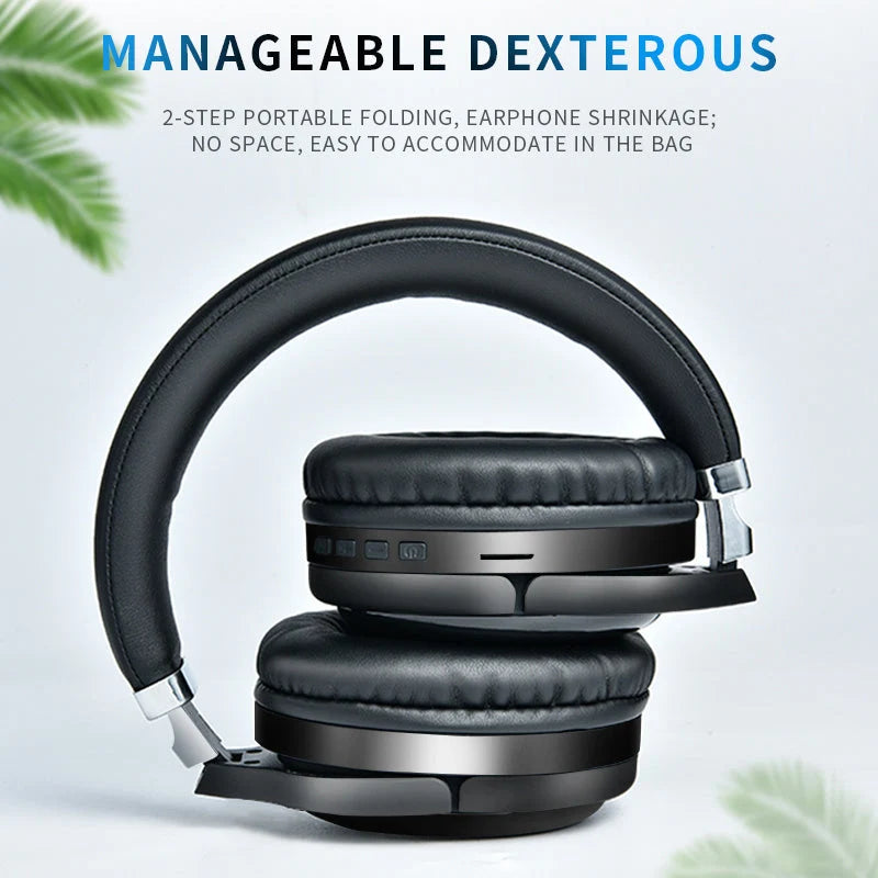 Over-Ear Headphones Bluetooth 4.2 Foldable Cushioned Earcups