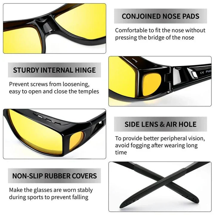 Over-Glasses Yellow Polarized & Anti-Reflective