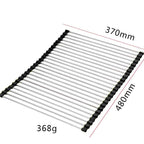 Over-Sink Drain Rack Stainless Steel No-Drill Roll-Up