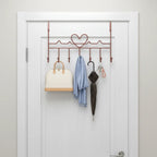 Over-The-Door Coat Hook No-Drill Metal Space-Saving