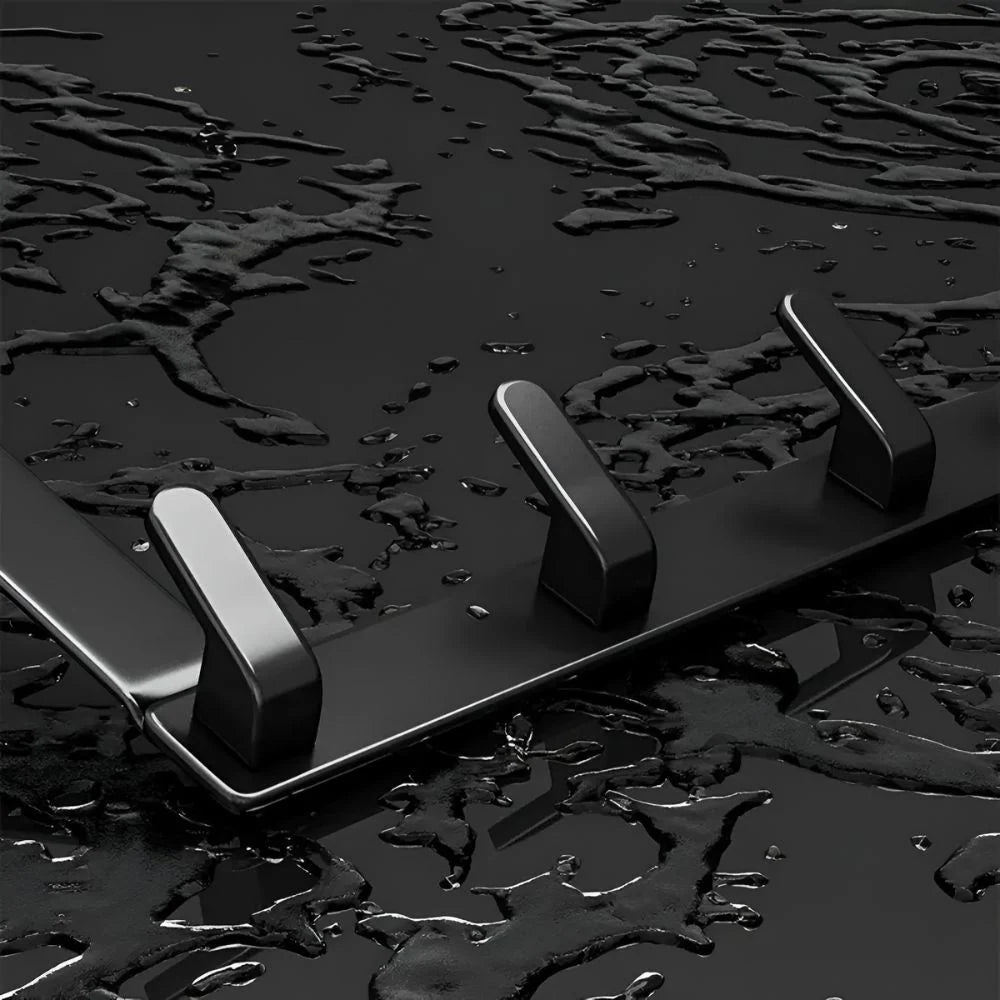 Over-The-Door Coat Rack Stainless Steel 5 Hooks Tool-Free Installation