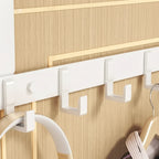 Over-The-Door Hook Rail Stainless Steel 6 Hooks