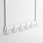 Over-The-Door Hook Rail Stainless Steel 6 Hooks