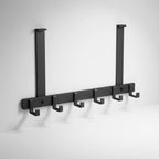 Over-The-Door Hook Rail Stainless Steel 6 Hooks