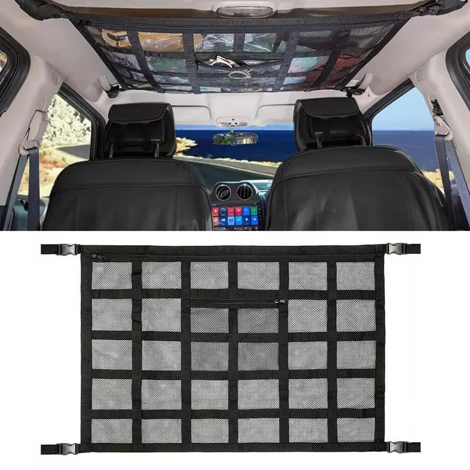 Overhead Cargo Net Double-Layer Mesh & Reinforced Webbing