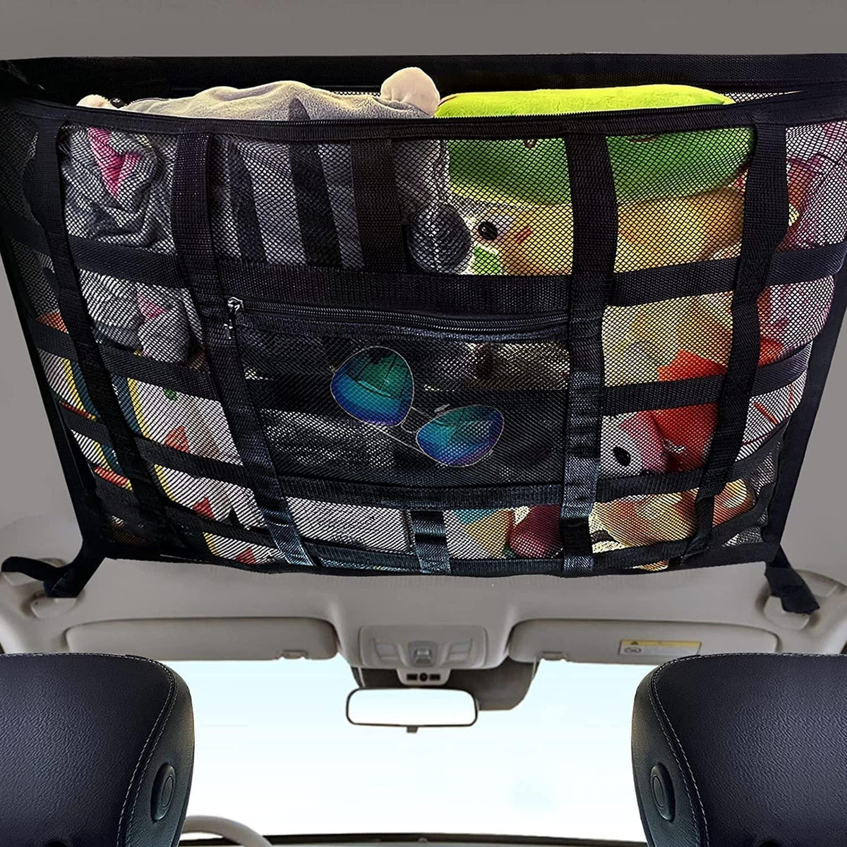 Overhead Cargo Net Double-Layer Mesh & Reinforced Webbing