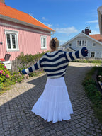 Oversized Sweater Chunky Knit Striped
