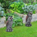 Owl Decoy Set Two-Pack Wind-Activated Rotating Head