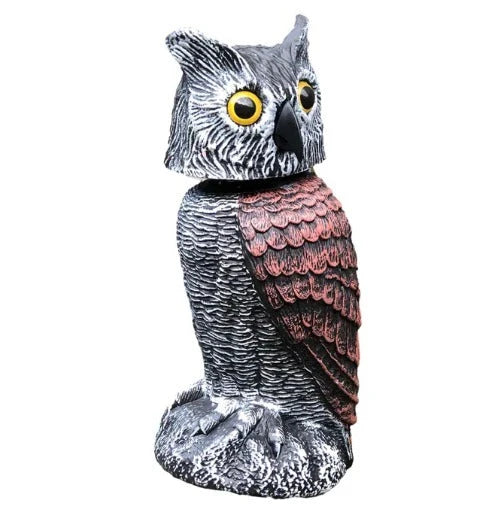 Owl Decoy Set Two-Pack Wind-Activated Rotating Head
