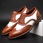 Oxford Shoes Two-Tone Brogue Wingtip