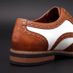Oxford Shoes Two-Tone Brogue Wingtip