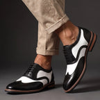 Oxford Shoes Two-Tone Brogue Wingtip