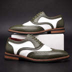 Oxford Shoes Two-Tone Brogue Wingtip