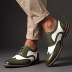 Oxford Shoes Two-Tone Brogue Wingtip