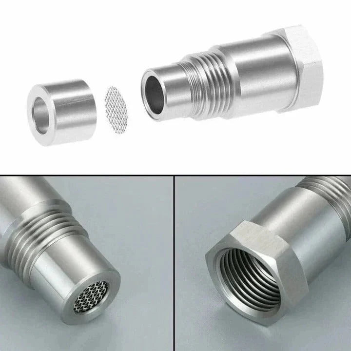 Oxygen Sensor Adapter Flow-Adjusting 0.71 Inch Thread Off-Road Use