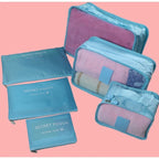 Packing Cubes Set 6-Piece Compression & Breathable Mesh