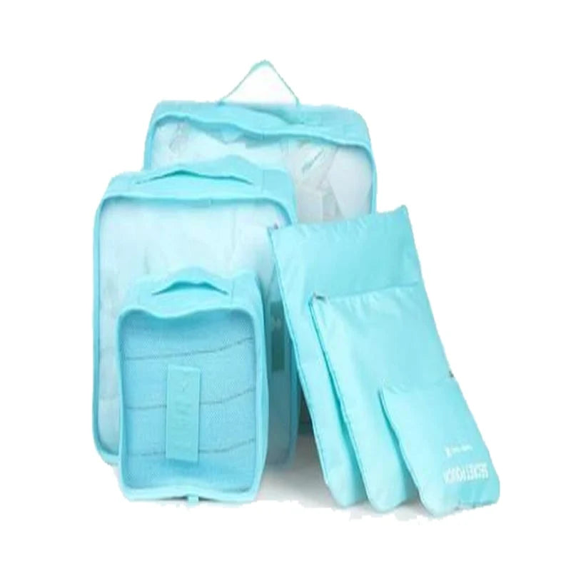 Packing Cubes Set 6-Piece Compression & Breathable Mesh