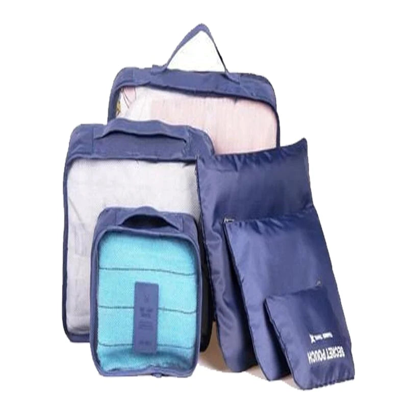 Packing Cubes Set 6-Piece Compression & Breathable Mesh