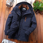 Padded Fleece Jacket Hooded Wind-Resistant Multiple Pockets