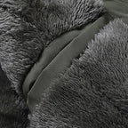 Padded Fleece Jacket Hooded Wind-Resistant Multiple Pockets