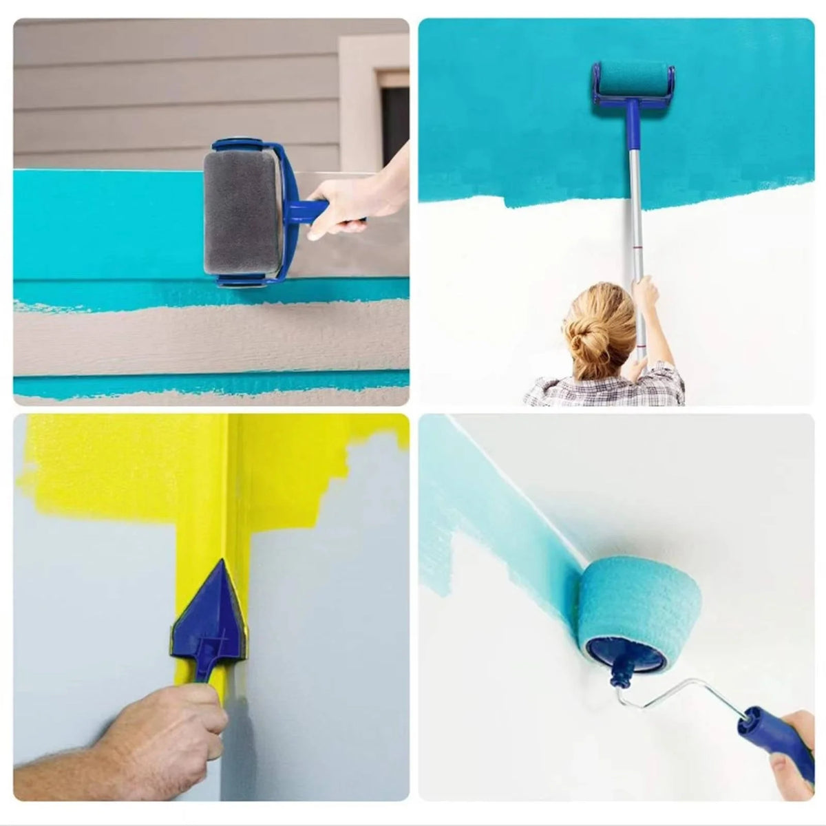 Paint Roller Kit Triangular Self-Filling Drip-Free