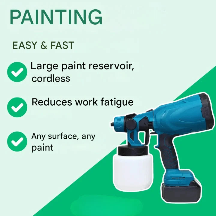 Paint Sprayer Cordless Rechargeable Adjustable Spray Control