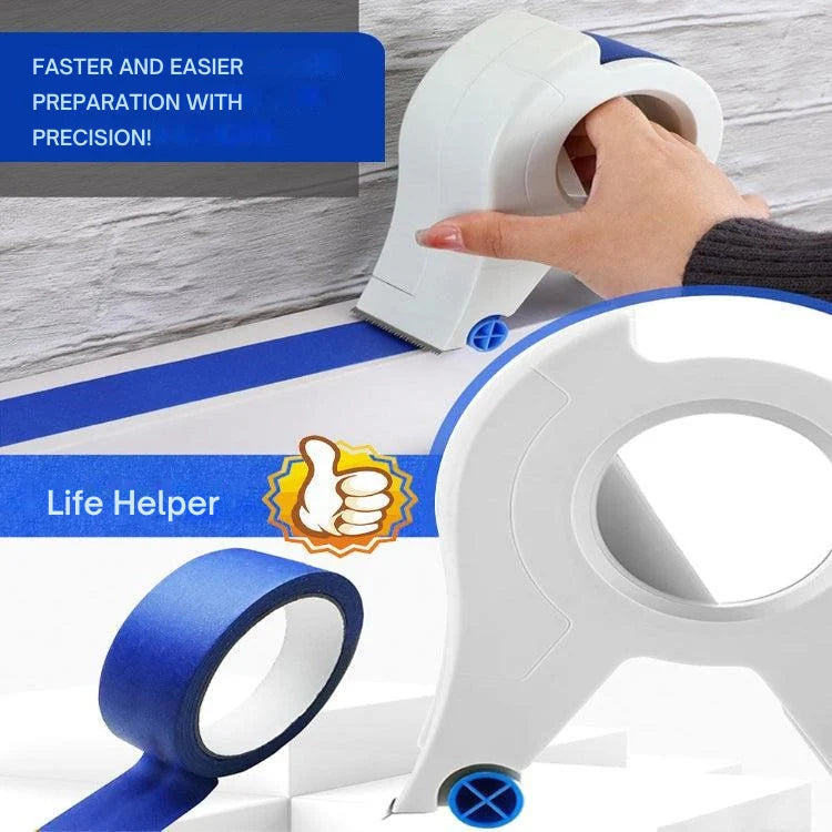 Paint Tape Applicator Roll-On Guide Rails & Cutter