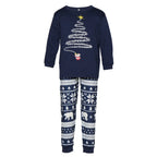 Pajama Set Family Matching Reindeer & Snowflake Print