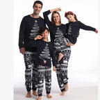 Pajama Set Family Matching Reindeer & Snowflake Print