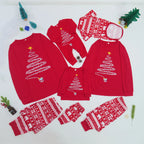 Pajama Set Family Matching Reindeer & Snowflake Print