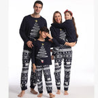 Pajama Set Family Matching Reindeer & Snowflake Print