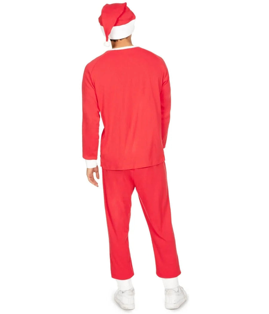Pajama Set Festive Print Drawstring Waist & Pockets
