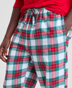 Pajama Set Plaid Flannel Cotton Blend