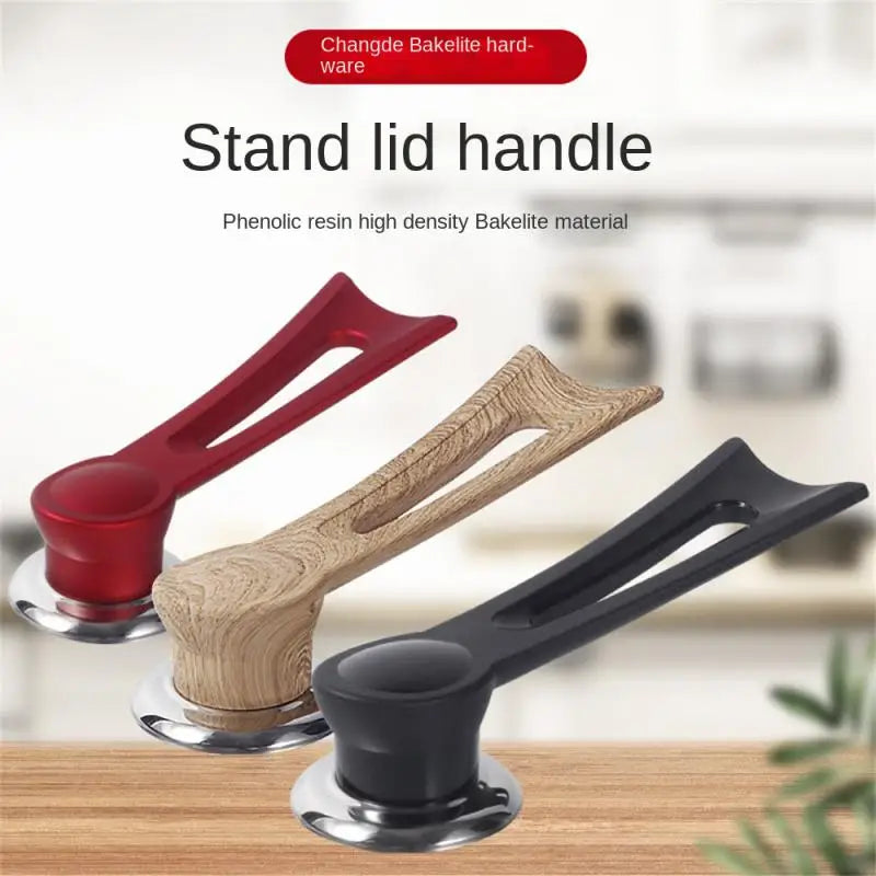 Pan Lid Handle Heat-Resistant Bakelite Copper Screw Core