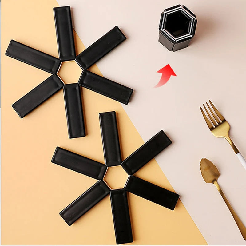 Pan Mat Foldable Hollow Heat-Resistant