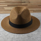 Panama Hat Handwoven Straw UPF 50+ Adjustable Fit