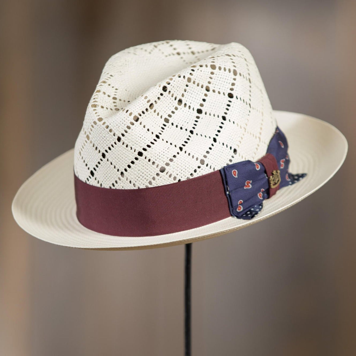 Panama Hat Shantung Paper Straw UPF Sun Protection Ventilated