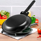 Pancake Pan 19 cm Double-Sided Non-Stick Dual Handles