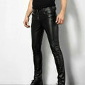 Pants Faux Leather Slim Fit Stretch